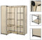 vidaXL Eckkleiderschrank Eck Kleiderschrank Stoffschrank Faltschrank Garderobenschrank Garderobe Schrank Schlafzimmerschrank Schlafzimmer Creme 130x87x169 cm