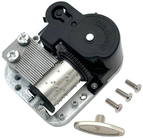 Pursuestar YunSheng YunSheng Musik-Uhrwerk, zum Selbermachen, 28 Lieder-Optionen, silberfarben