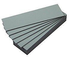 25 magnetische Etiketten, Farbe (Grau, Länge 10 cm – Breite 2 cm)