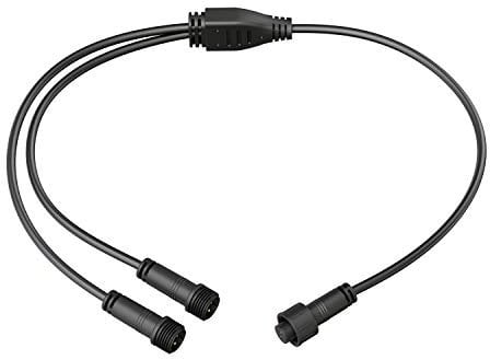 ledscom.de 2-Fach Verteiler für Stecksystem DOP (IP44), 0,5 m, schwarz