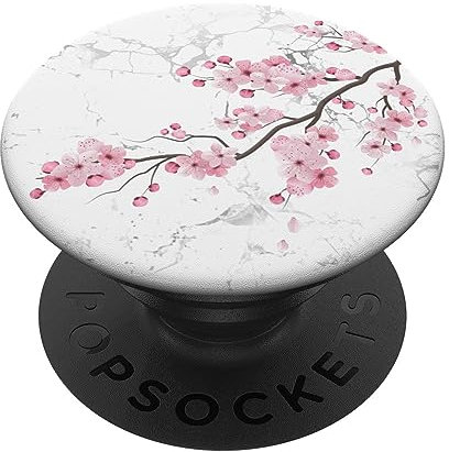 PopSockets Sakura Florist Pink Flower Japan Gift Floral Cherry Blossom PopSockets PopGrip: Swappable Grip for Phones & Tablets