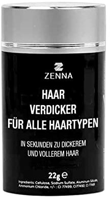 Premium Schütthaar 22g Streuhaar zur Haarverdichtung Haarpulver Haarauffüller gegen Lichte Stellen & Haarausfall (Blond)
