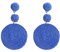 Ohrringe für Frauen Handgemacht Raffia Boho-Stil RetroGeometrische Ohrringe Creolen Für Damen Mädchen Birthday Valentines Day Gift, Blau