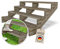 Gartenwelt Riegelsberger Terrassentreppe Breite 150 cm Treppe mit 4 Stufen Geschosshöhe 72 cm Massivholz Kiefer kesseldruckimprägniert Komplett-Set Wangen, Bohlen & Schrauben