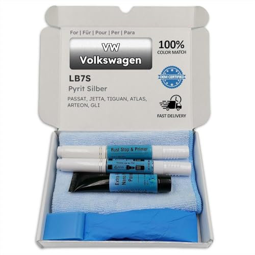 Genuine Colors Lackstift PYRIT Silber LB7S für VW Volkswagen Passat Jetta TIGUAN Atlas ARTEON GLI