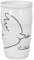 tea4chill Könitz Teebecher doppelwandig Picasso - Colombe de la Paix (Friedenstaube). Teetasse 300ml, Porzellan