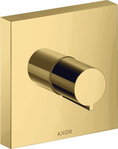 hansgrohe AXOR Starck Fertigset Absperrventil Square Unterputz DN15 / DN20, 10972990, Farbe: Polished Gold Optic