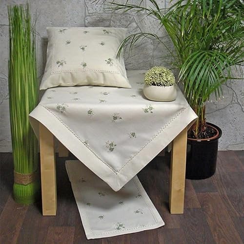 Hossner Deckchen Tischdecke Mitteldecke Tittling romantisch Millefleur 40x40 cm