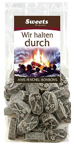 Odenwälder Anis Fenchel Briketts Bonbons würzige Hartkaramelle 150g