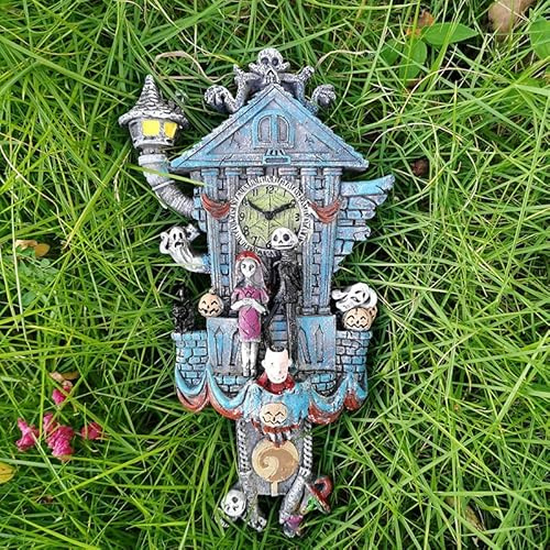 Pilipane Pendel,Halloween-Kuckucksuhr, Quarz-Wanduhr, Schwarzwaldhaus-Wohndekoration, Haus-Wohndekoration, Frisch Vermählte Einweihungsgeschenke
