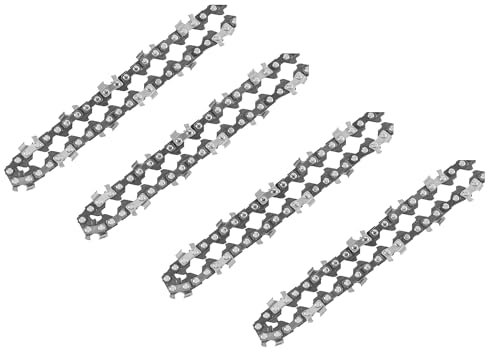 Aicoya Pack de 4 Cadenas de Motosierra 8 Pulgadas 1/4LP para Espadas de 48 Eslabones