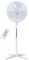 TIENDA EURASIA - Ventilador de Pie con Mando | Ventilador Silencioso | Temporizador Hasta 7,5 Hrs | 3 Velocidades | 45W | 2 Posiciones Fijo o Rotativo | Altura Regulable | D 430mm x 1250 mm (Blanco)