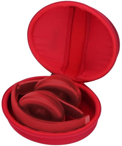 Lebakort Duro Viaggio Caso Custodia per Beats Studio Pro Studio 3 Solo 4 Solo 3 Solo 2 Wireless Cuffie con Cancellazione del Rumore (Rosso)