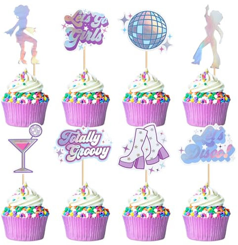 Blumomon Pack of 32 Singer Concert Cake Decoration Music Festival Cake Decoration Cupcake Toppers Music Party Decoration