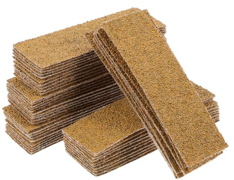 SOLUSTRE 50pcs Fine Sandpaper Sheets Yellow Sand Polishing Sandpaper for Woodworking