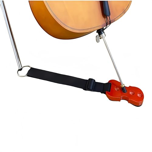 Premium Cello End Pin Holder & Floor Protector - Rutschfester Holzspike-Stopper mit verstellbarer Höhe & Gummibasis für Stabilität Universelle Passform für Cello, Bass & Saiteninstrumente