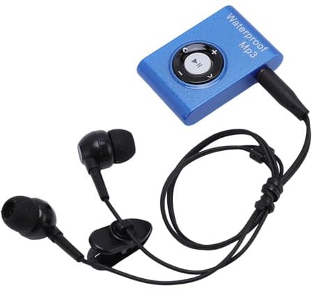 Swimming MP3 Player, 8GB HIFI Lossless Sound Underwater MP3 Player, water proof Music Player with Headphones for Swimming, Running Jogging (Blue)