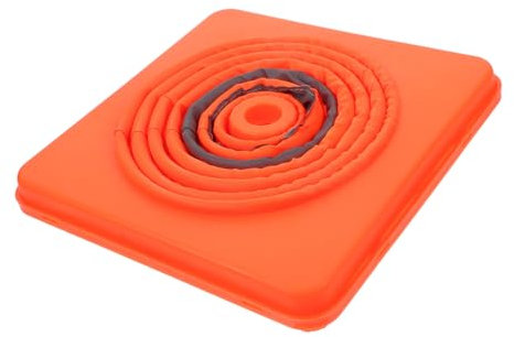 Orange Zusammenklappbarer Verkehrssicherheitskegel aus Kunststoff