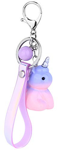 FRCOLOR Schlüsselanhänger Einhorn Design Anhänger Aus Für Schlüssel Tasche Rucksack Auto Dekoration Für Feste Geburtstage