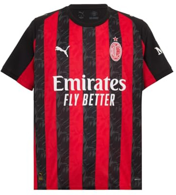 A.C. Milan Unisex Maglia Gara Heimsaison 2025/2026 Offizielles Fußballtrikot, Rossonero, XXL