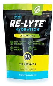 REDMOND Re-Lyte Hydration Electrolyte Powder Bulk Pouch 175 Servings/Lemon Lime