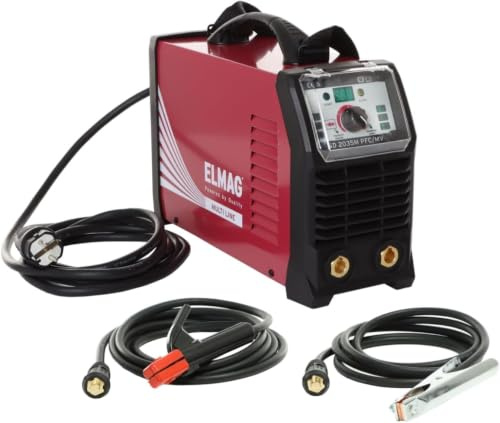 ELMAG Elektroden-Schweißinverter SD 2035M PFC/MV | MMA/WIG | 200 A | Multivoltage 110/230 V | PFC-Technologie | Lift-WIG | inkl. Kabel & Tragegurt | Schweißgerät