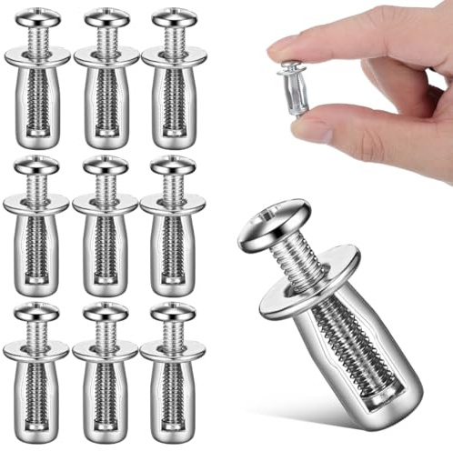 BESPORTBLE 10pezzi Tasselli Ad Espansione Per Porte Cave in Acciaio Zincato Adatti Per Tubi in Acciaio Lamiera Di Fissaggio Per Ed Esterno