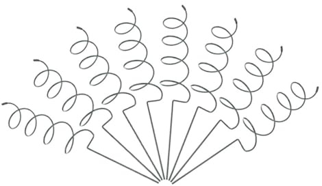 GALPADA 8pièces Tuteurs De Plantes Spirale Supports pour Tige De Plante Cadre De Support pour Fleur pour Orchidées Cactus Et Grimpantes