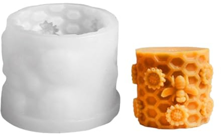 Honigkamm Silikonform, 3D Bienenstock Silikonform, Schnellveröffentlichung, Für Bienenwachs-Kerzen, Seife, Kerzenherstellung
