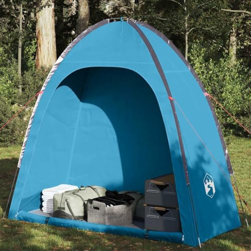 Owoxanthellate Beistellzelt 198 x 85 x 186 cm blau Ultraleichtes Camping Shelter 185T Polyester mit PU Beschichtung Robuste Familienzelt Erweiterung für Garten Reisen & Outdoor