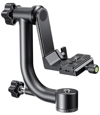 tripod head Ball head tripod, Testa del treppiede in lega di alluminio Gimbal panoramico a 360 gradi con piastra a sgancio rapido standard da 1/4,For photography