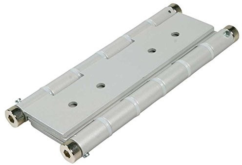 Coppia di Cerniere a molla doppia azione in alluminio verniciato argento