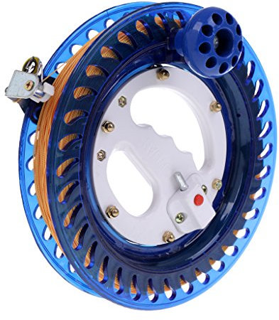MagiDeal 1 Drachenschnur Spule mit 450m Schnur, Kite Line Winder Drachenleine, Drachenschnur Seilwinde für Drachen, Multifunktionalle Rolle für Outdoor-Sportarten