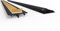 SCOS Smartcosat SCOSKK312 2 m Kabelkanal Halbrund Trittfest L x B x H 2000 x 50 x 12 mm, PVC, Fußboden, Kanal, Selbstklebend, Schwarz