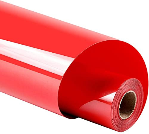 Plotterfolie Textil,30.5cm× 3m Flexfolie für Cricut und Silhouette Cameo,Verwendet in DIY-T-Shirt & Anderen Stoffen Stoffe Rot
