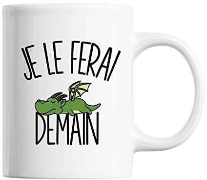 Mug Dragon Je le ferai demain