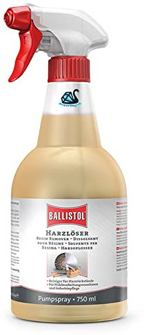 Eva Shop® Ballistol Premium Harzlöser Harz-Entferner | Baumharz-Entferner Spray | Reiniger für Kettensägen, Motorsägen, Heckenschere, Sägeketten, Kreissäge, Hobel uvm. NEUHEIT 750ml Sprühflasche