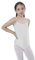 Balletttrikot für Mädchen, ärmellos, Gymnastikanzug im Camisole-Stil, mit Rundhalsausschnitt, für Gymnastik, Tanz, Party, weiß, 7-9 Jahre