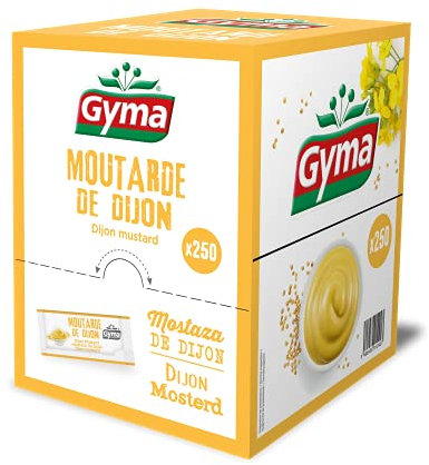 Gyma Boite Distributrice Moutarde, Blanc/Jaune, 250 Unités