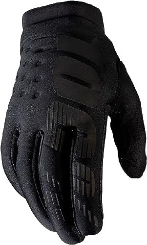 100% GUANTES Unisex Brisker Gloves M Handschuhe, schwarz (schwarz), M