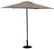 Hespéride - Parasol droit rond Soya Taupe
