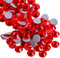 Beadsland 1440 Stück Helles Rot Hotfix Strasssteine, Hitzefix Strasssteine zum Basteln, Hotfix Kristall Runde Edelsteine, Helles Rot (SS16/3.8-4.0mm)