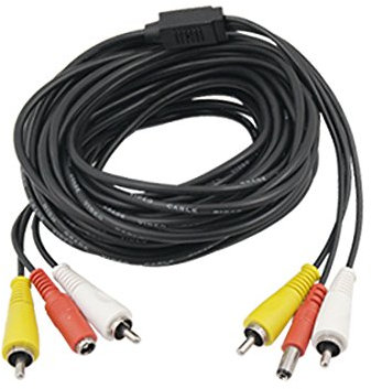 Ruilogod Vidéo o Cordon de câble connecté à l'alimentation RCA pour la caméra de sécurité de CCTV 50m de long