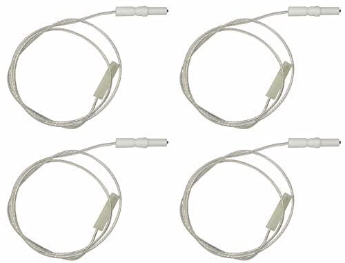 Electrolux Rex Aeg Zanussi - Candeletta di accensione 3570698047-3570214183 - completa di molletta di fissaggio per cucina piano cottura - H4424 - Prodotto originale (4 pezzi)