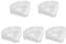 Gralara Triangle Puff Box Case Compact 5 Piece Makeup Sponge Holder for Home Use Travelling