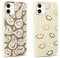 RUMDEY 2 Pack Happy Smiles Face for iPhone 12 6.1 Inch Phone Case,Aesthetic Cute Smile Design Cases Soft Silicone Slim TPU Shockproof Protective Bumper Cover for Women Men Girls-Kawaii