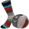 LANA GROSSA Cool Wool 4 Socks Print | Bedrucktes Merino-Sockengarn aus mehrfach verzwirnten Einzelfäden | Handstrickgarne aus 75% Schurwolle | 100g Wolle zum Stricken & Häkeln | 420m Garn FB 7792