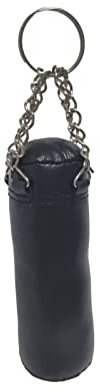 Mini Boxsack SCHWARZ - 11cm lang, 4cm Durchmesser, Miniboxsack z.B. für Auto-Innenspiegel oder als Schlüsselanhänger