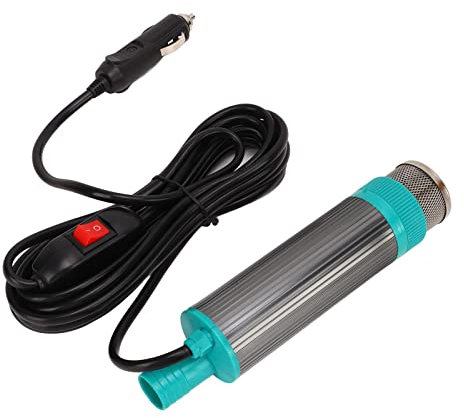 Yctze 12V Pompa Elettrica Portatile per Estrattore di Acqua e Olio con Pompe di Carburante ManualiPompa di Trasferimento 12V Pompa di Trasferimento Carburante in Acciaio