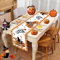 Tischläufer Halloween Happy Halloween Tischläufer Deko Abwaschbar Schaurig Trick or Treat Kürbis Katze Geist SchläGer Tischdecke Halloween Party Lang Tischtuch Tischband Tisch Dekoration, 14x71 Zoll